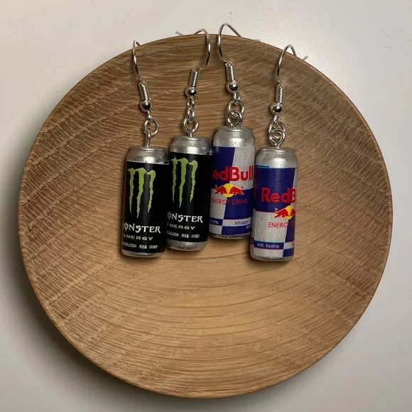Energy Drink Dangle Earrings - Picture 1 of 3